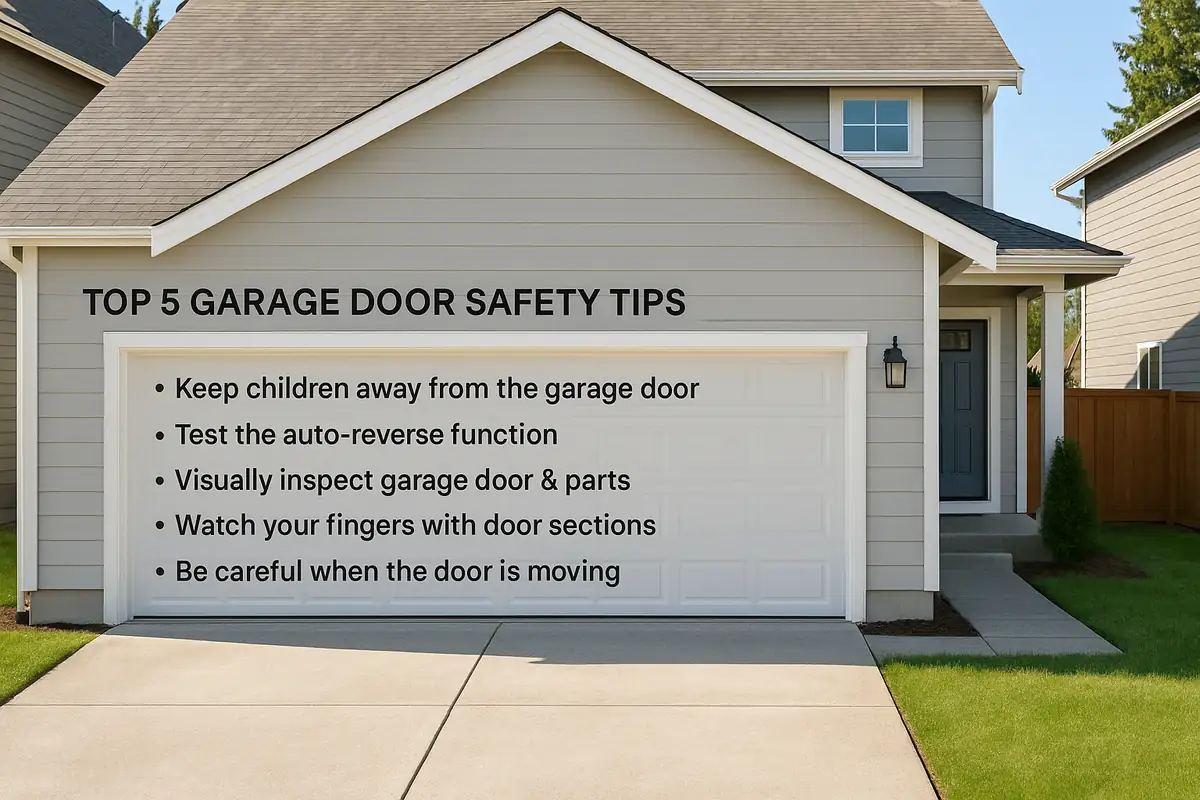 Top 5 Garage Door Safety Tips Every Homeowner Should Know - Sons Garage Door Repair